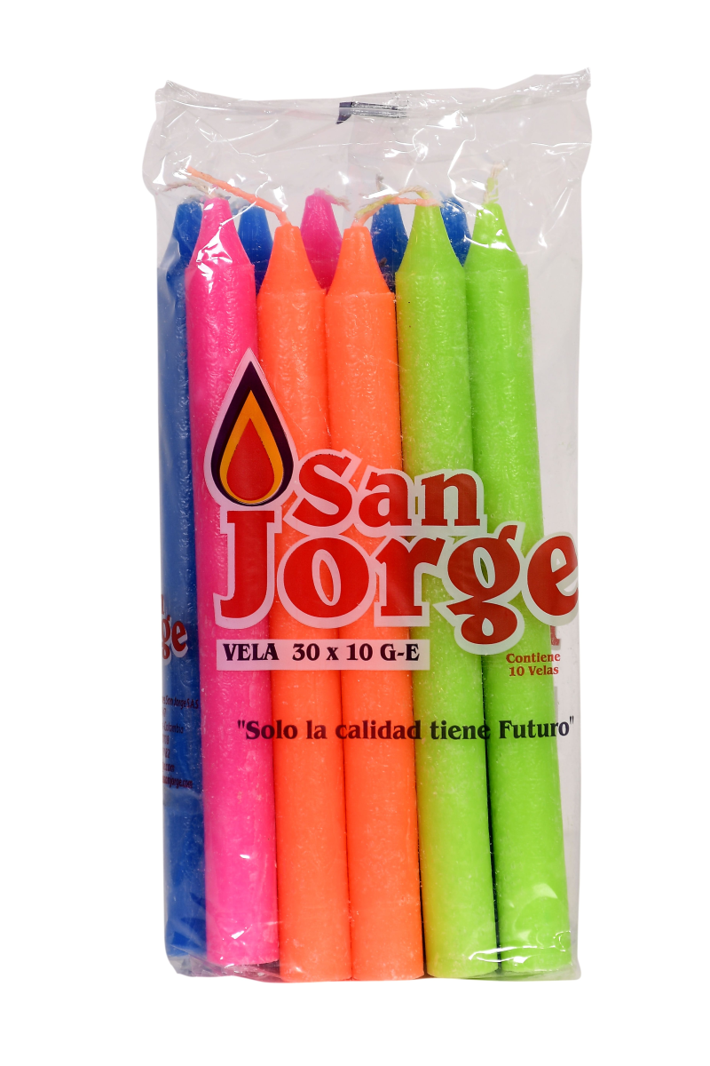 Vela San Jorge Color 10 Und