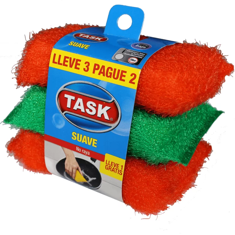Esponja Task Suave Color Pague 2 Lleve 3
