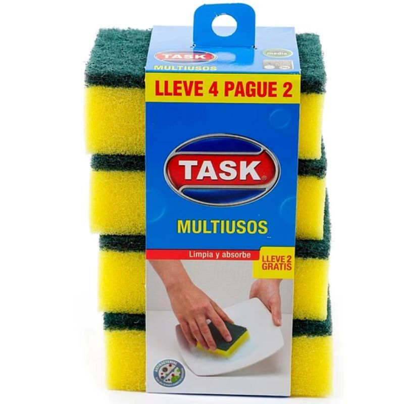 Esponja Task Pague 2 Lleve 4