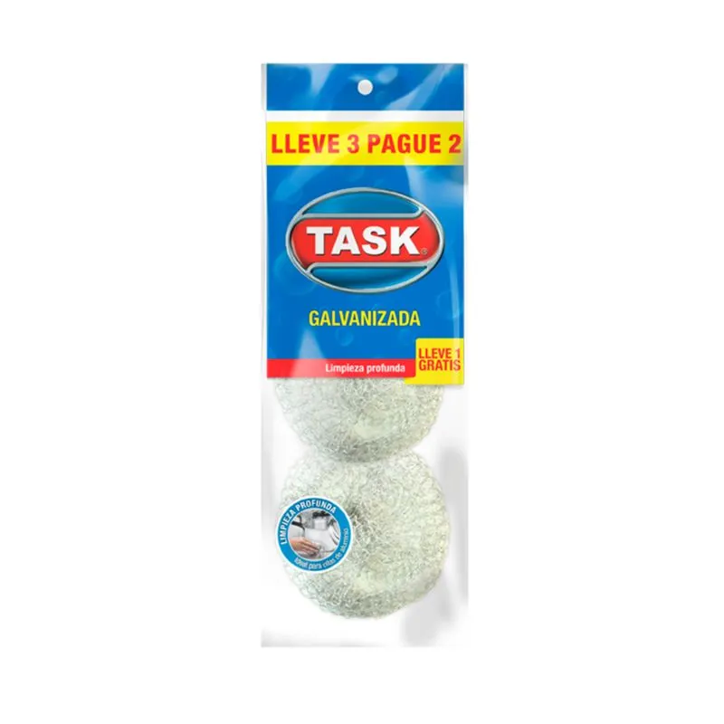 Esponja Task Galvanizada Pague 2 Llveve 3