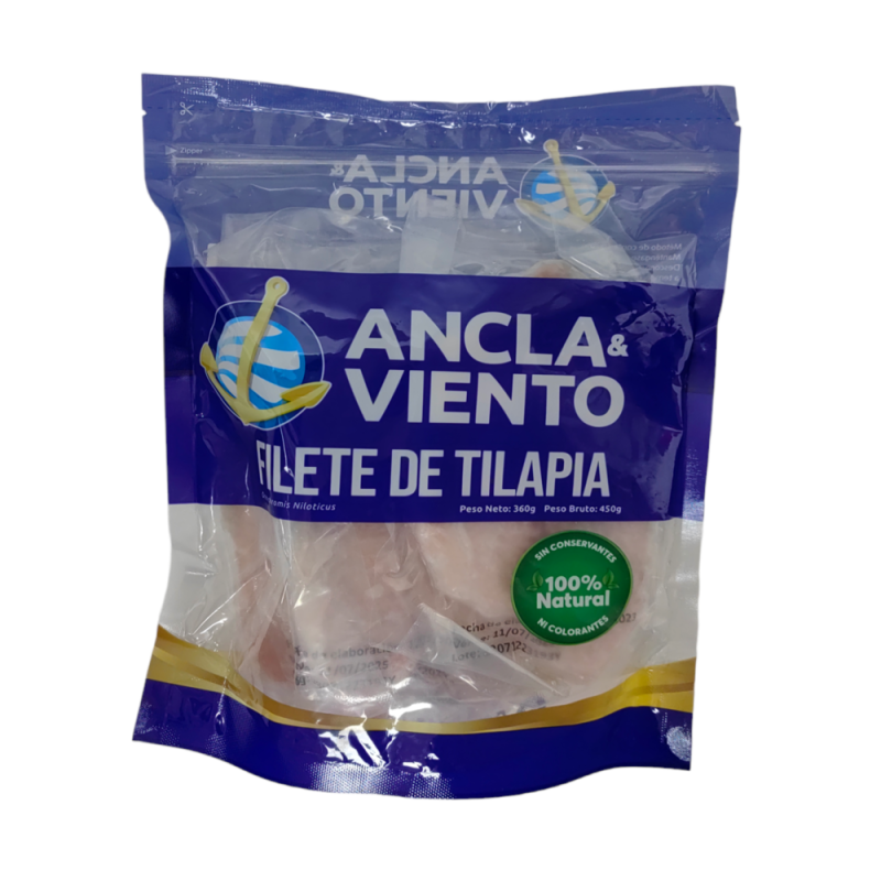Pescado Ancla Y El Viento Filete De Tilapia 450 Gr