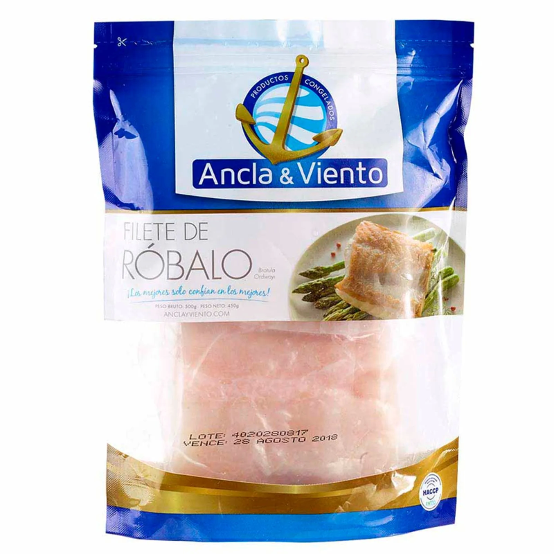 Pescado Ancla Y El Viento Filete De Robalo Nacional 450 Gr