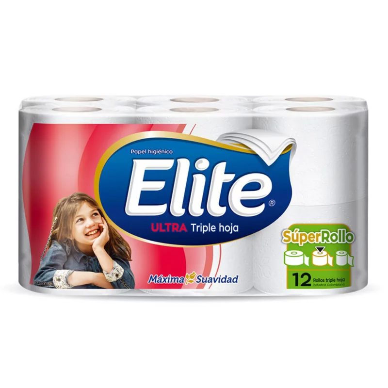 Papel Higienico Elite Ultra Super Rollo 12 Und
