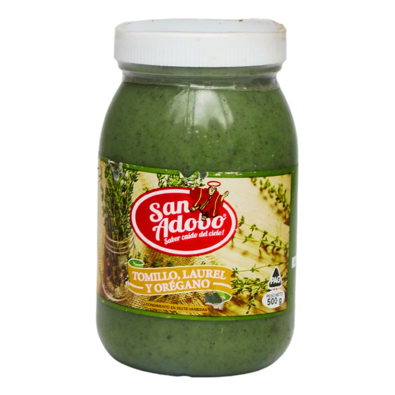 Pasta Tomillo,laurel,oregano San Adobo 500 Gr