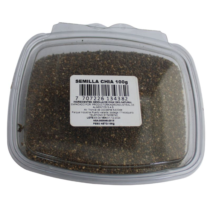 Semillas De Chia 100 Gr
