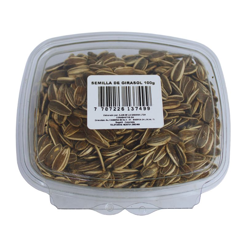Semillas De Girasol Bandeja 100 Gr