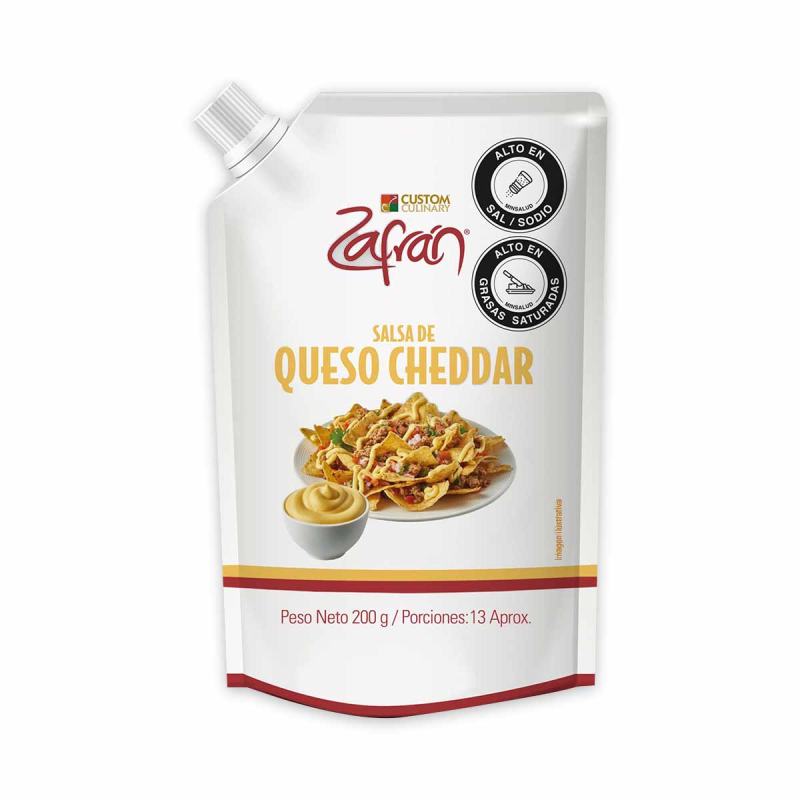 Salsa Zafran Queso Cheddar 200 Gr