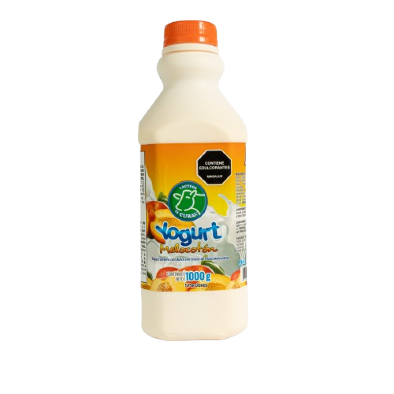 Yogurt El Cural Melocoton 1000 Ml