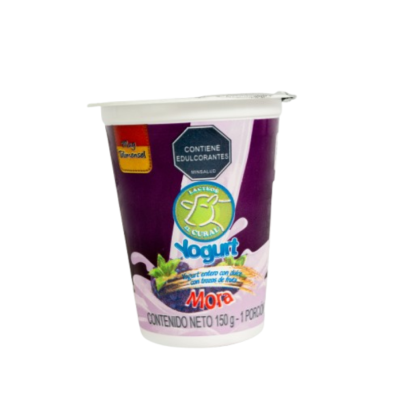 Yogurt El Cural Mora Vaso 150 Ml