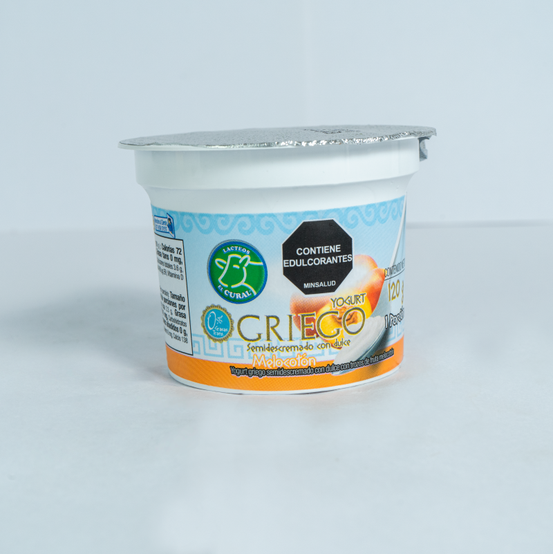 Yogurt El Cural Griego Melocoton 120 Ml