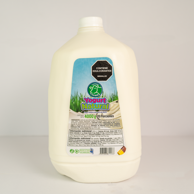 Yogurt El Cural Natural 4000 Ml