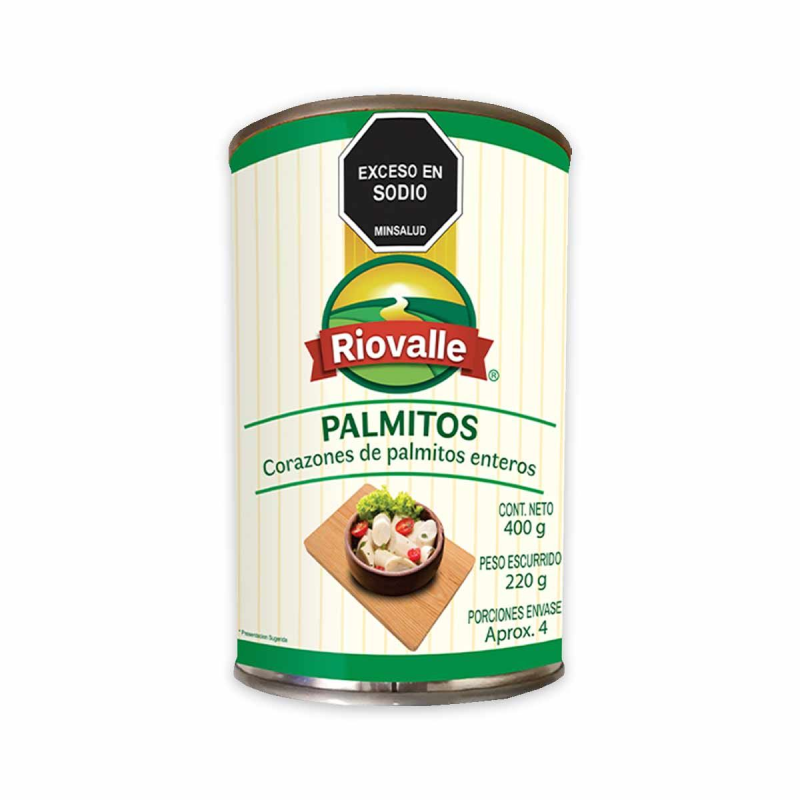 Palmitos Riovalle Enteros 400 Gr