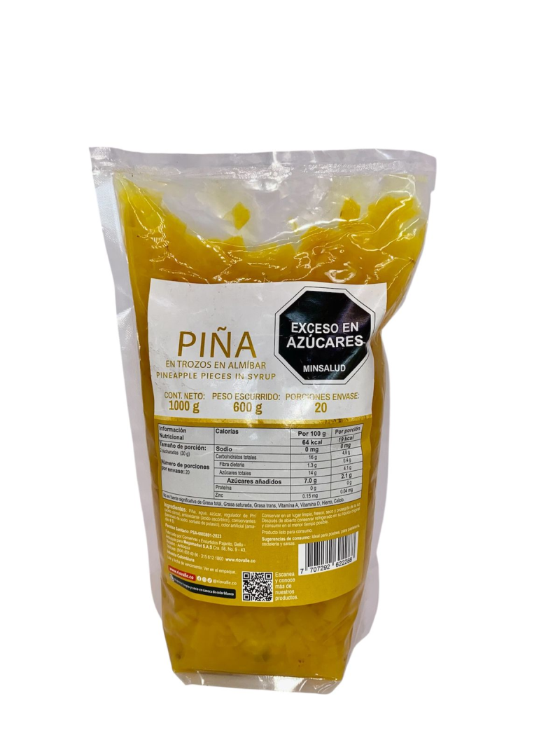 Pina En Trozos Sin Corazonx1000g