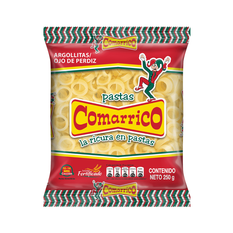 Pasta Comarrico Argollitas 250 Gr