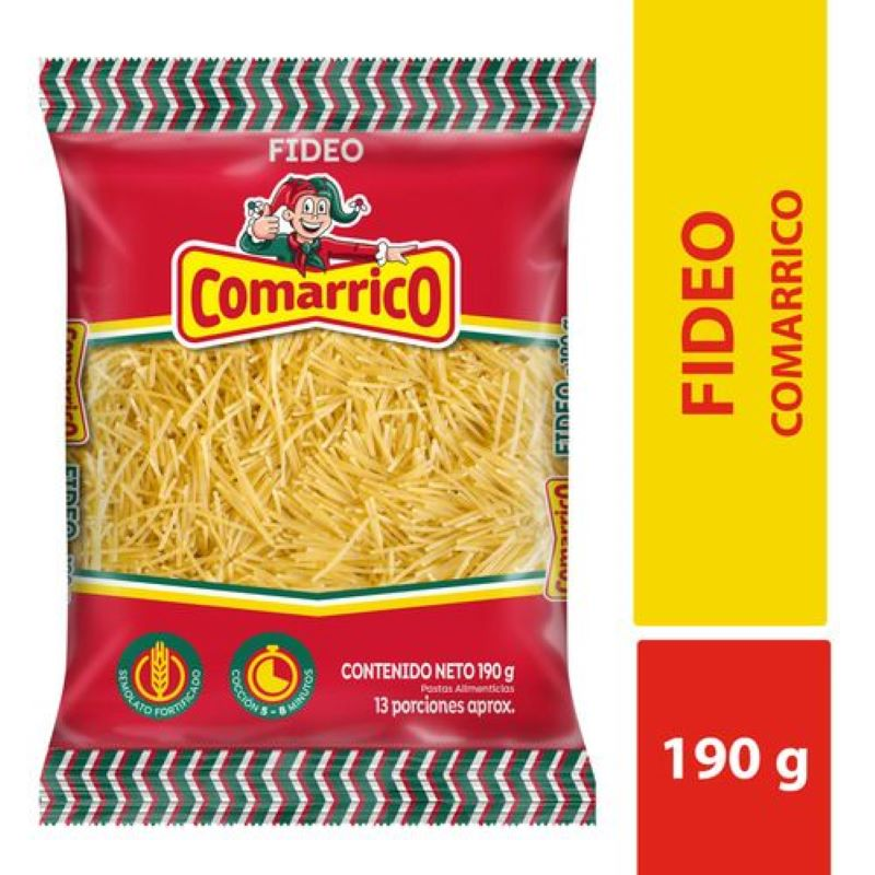 Pasta Coamarrico Fideos 190 Gr