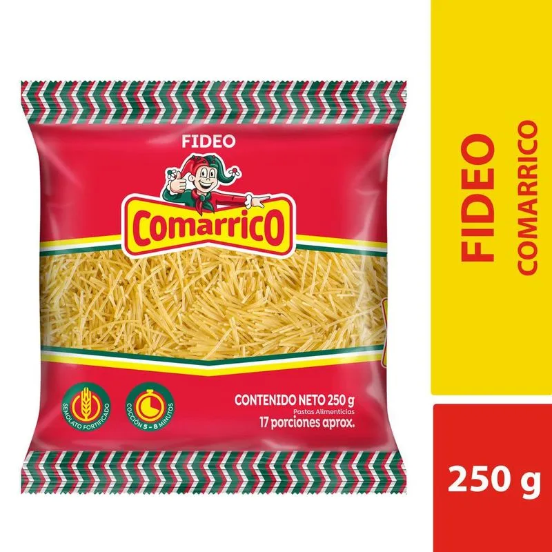 Pasta Comarrico Fideo Clasica 454 Gr
