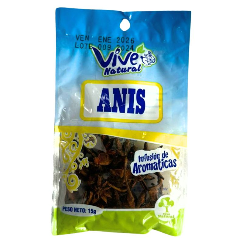 Anis Vive Natural Estrellado 15 Gr