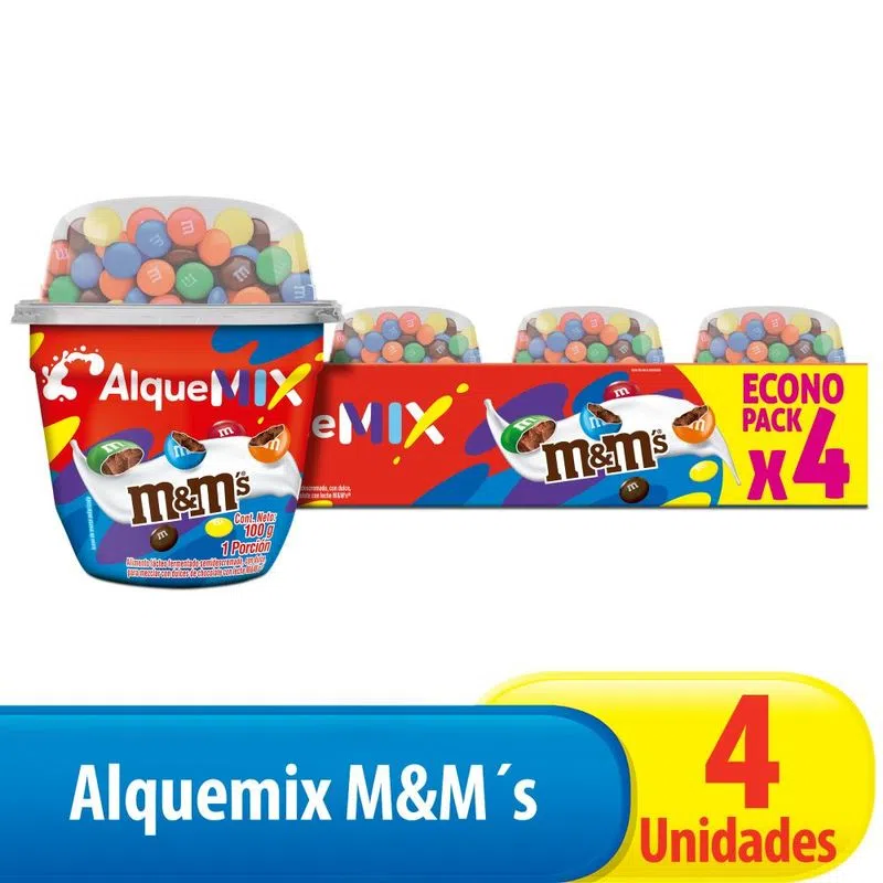 Bebida Lactea Alqueria M&m 4 Und 100 Gr