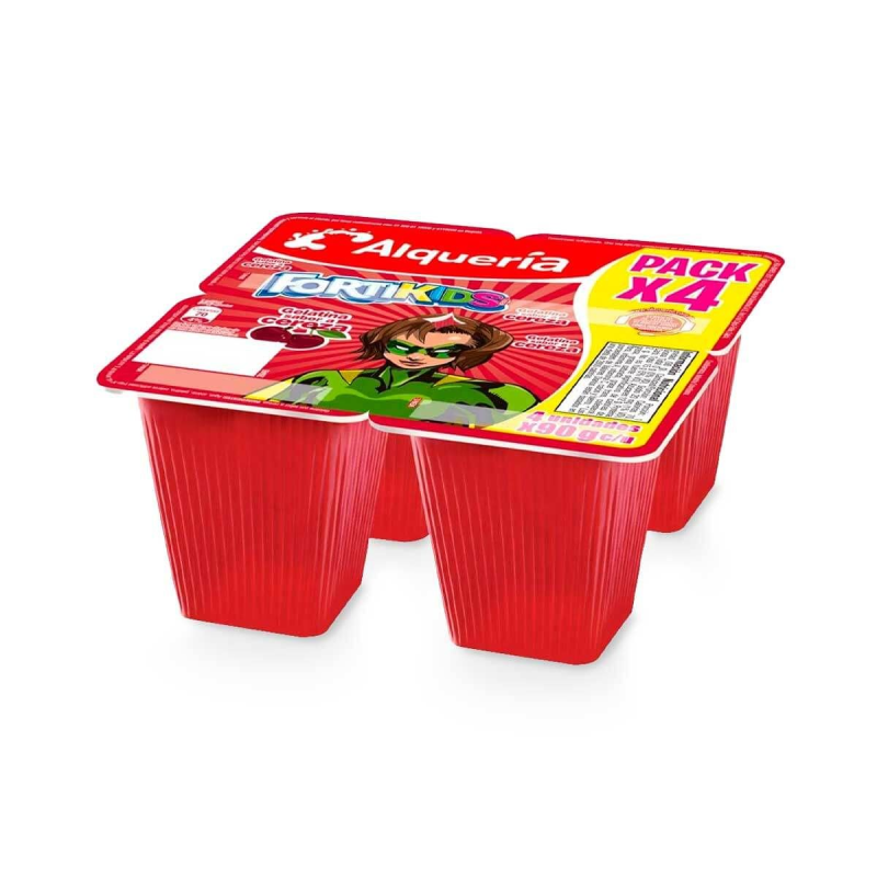 Gelatina Fortikids Cereza 4 Und