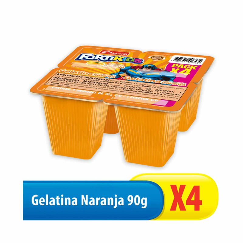 Gelatina Fortikids Naranaja 4 Und