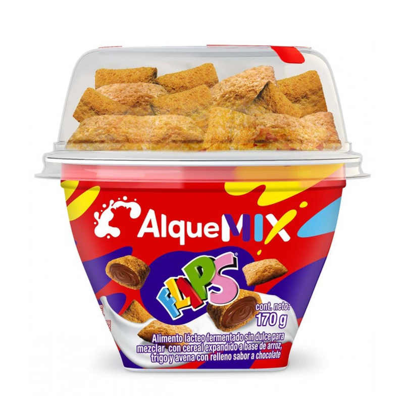 Alimento Lacteo Alqueria Con Cereal Flips 170 Gr