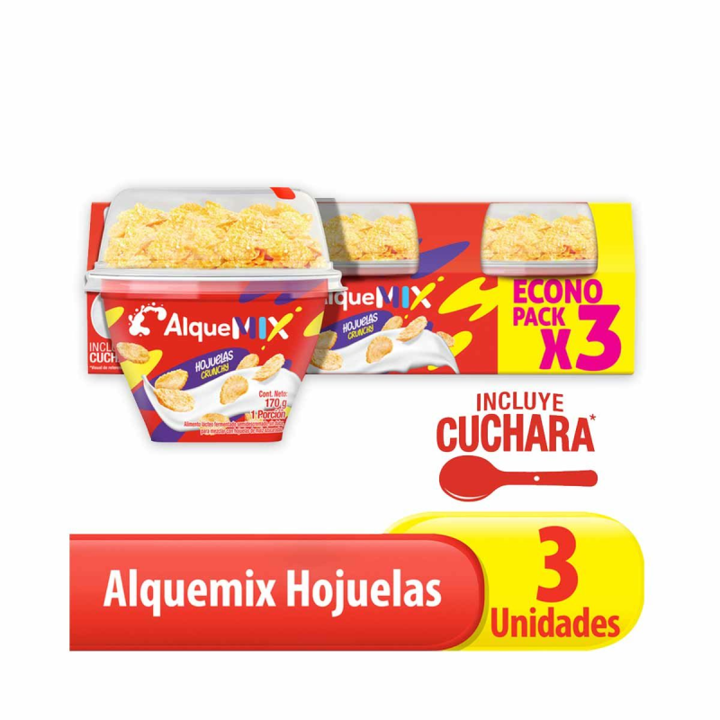 Yogurt Alqueria Hojuelas 3 Und 170 Ml