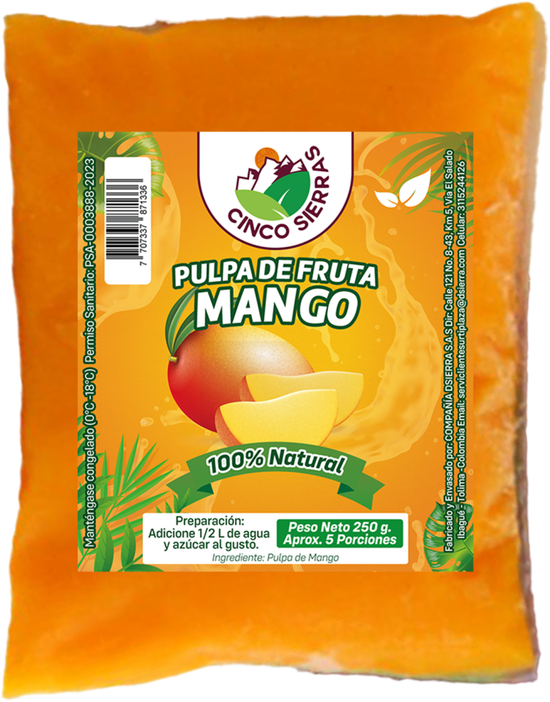 Pulpa De Mango Por 250 G
