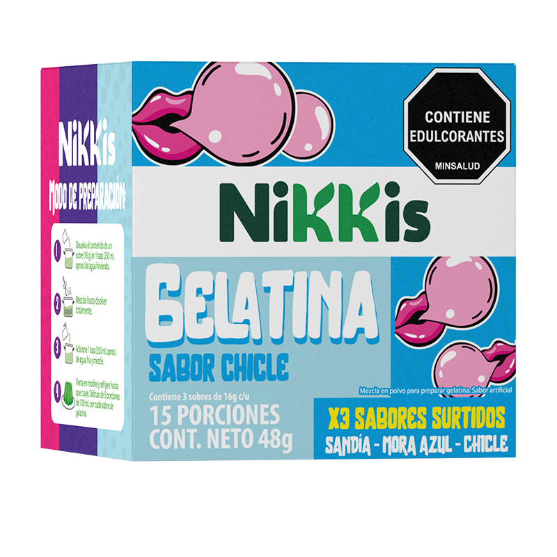 Gelatina Nikkisx3x16gr Chic-sand-m Azul