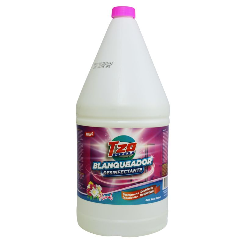 Blanqueador Tzo Clean Floral 2000 Ml