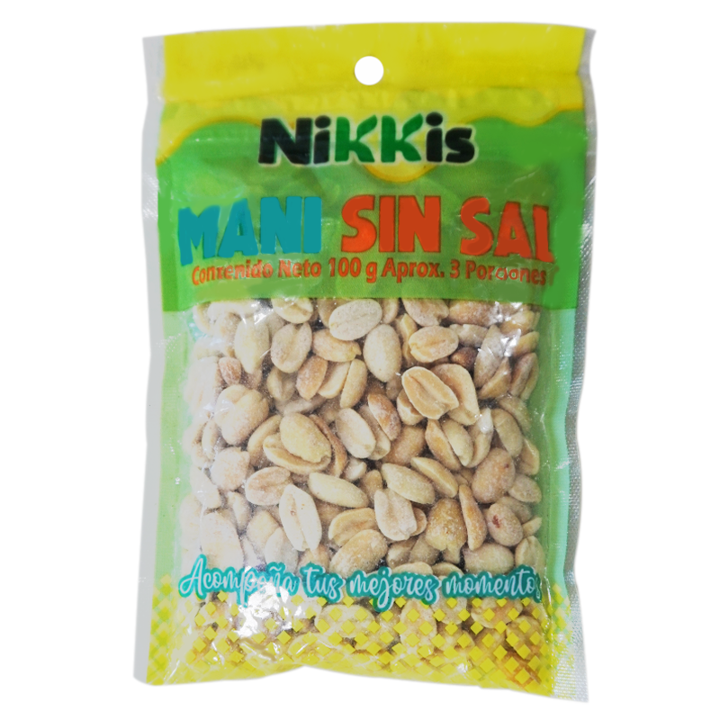 Mani Sin Sal Nikkis Zipper 100 Gramos