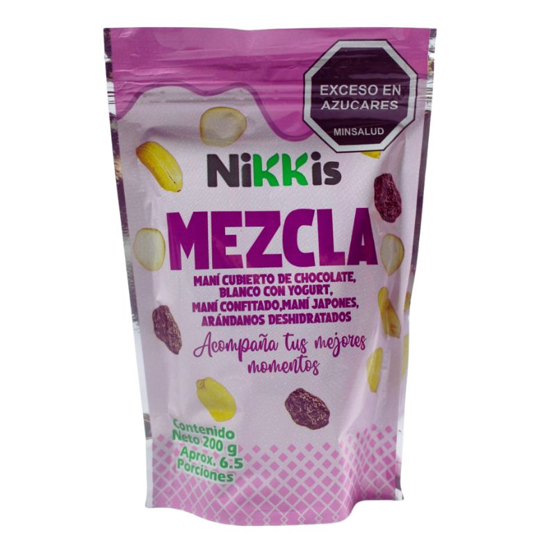 Mezcla Mani Sal Dulce Arandanos 200 Gr