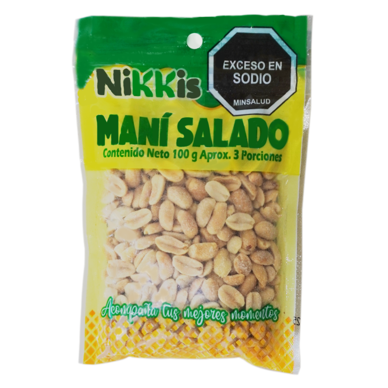 Mani Salado Nikkis Zipper 100 Gramos