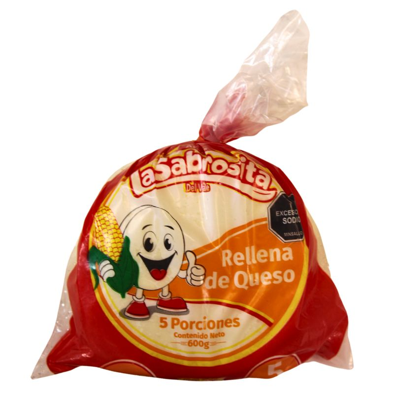 Arepa La Sabrosita Rellena De Queso 5 Und 600 Gr