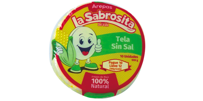 Arepa La Sabrosita Sin Sal Pague 10 Lleve 12 Und 900 Gr