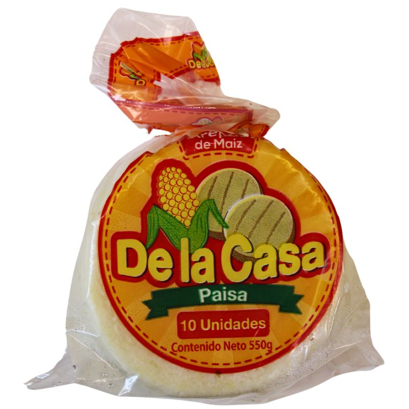 Arepa De La Casa Paisa 10 Und 550 Gr