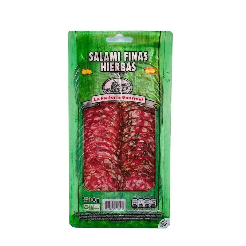 Salami Factoria Finas Hierbas 100 Gr