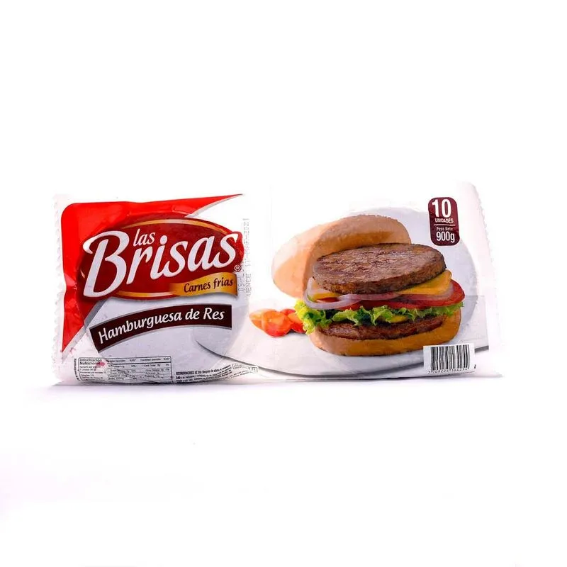 Hamburguesa Las Brisas Res 10 Und 900