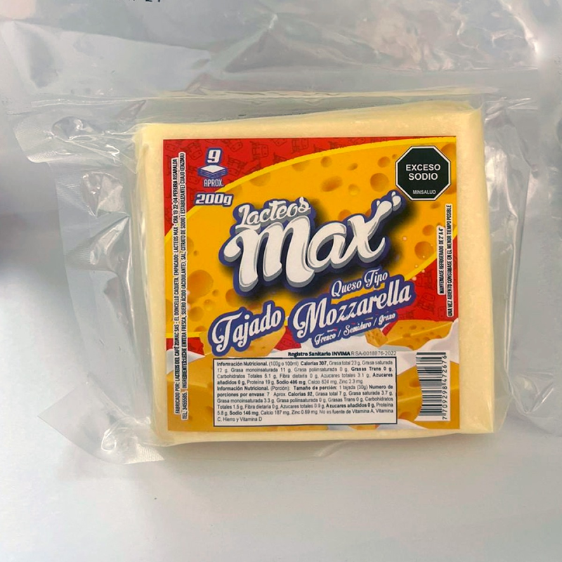Queso Max Crema Tajado 200 Gr