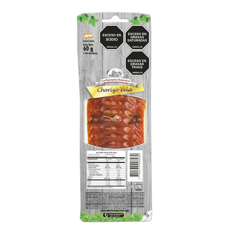 Chorizo Factoriax60g Natural