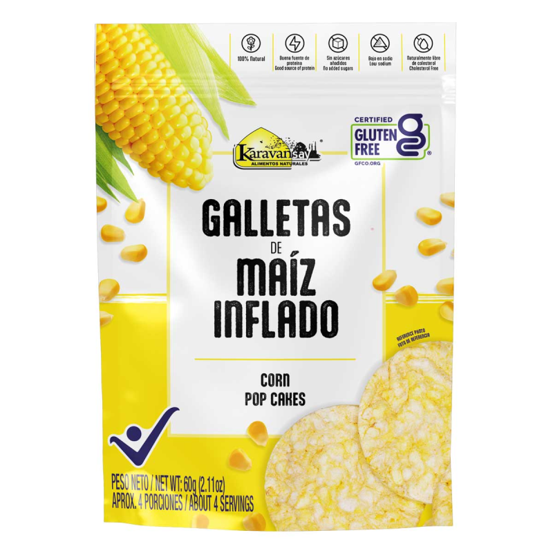 Galleta De Maiz Infladox60g Sabor Natural