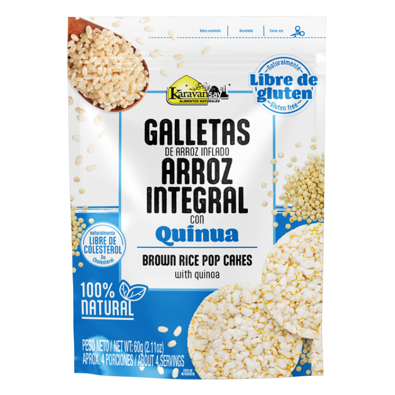 Galleta De Arroz Integralx80g Con Quinua