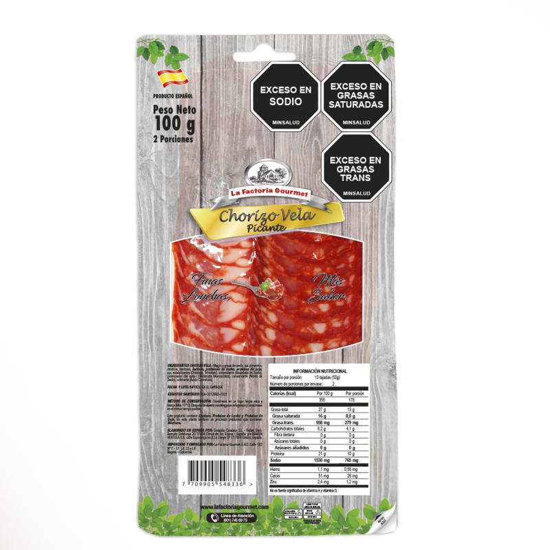 Chorizo Factoriax100g Picante