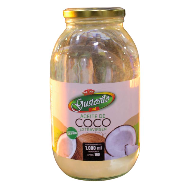 Aceite De Coco Gustosito Real 1000 Ml