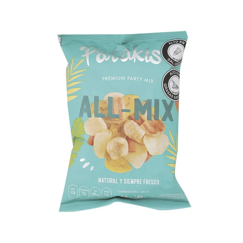 Pasabocas Patakis 80g All Mix