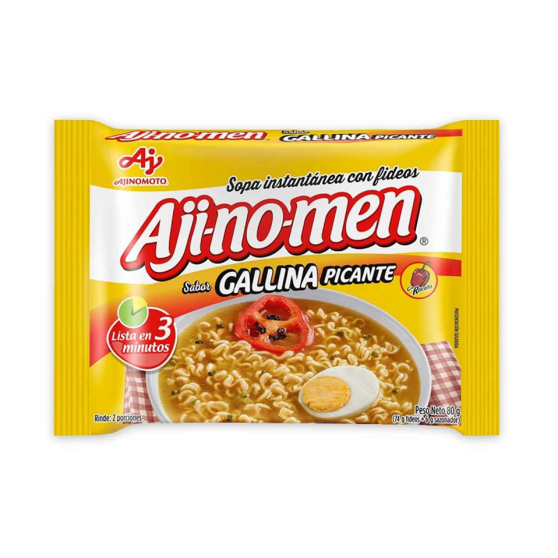 Sopa Instantanea Ajinomen Gallina Picante 80 Gr