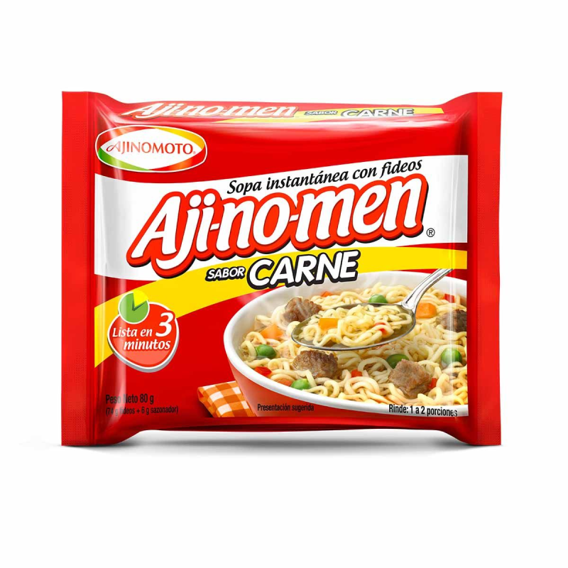 Sopa Instantanea Ajinomen Fideos Carne 80 Gr