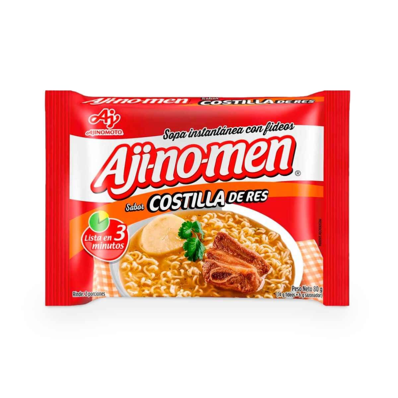 Sopa Instantanea Ajinomen Costilla De Res Fideos 80 Gr