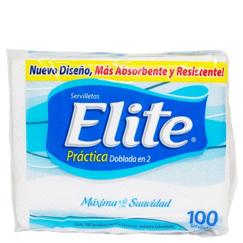 Servilleta Elite Doblada En 100 Und