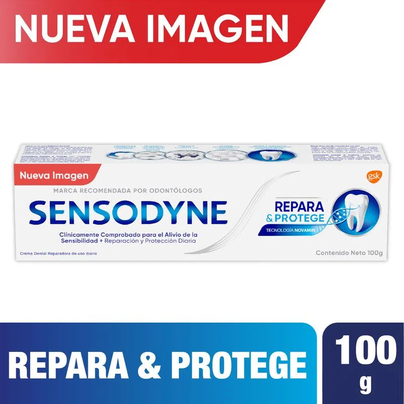 Crema Dental Sensodyne Repara Y Protege 100 Gr