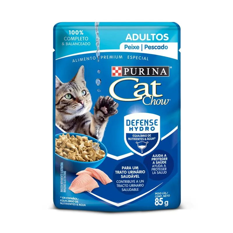 Concentrado Humedo Cat Chow Pescaddo 85 Gr